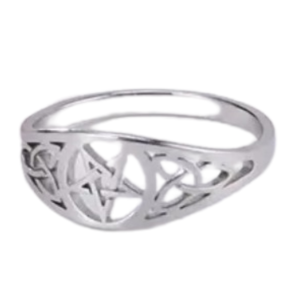 Sacred Shield Pentagram Ring