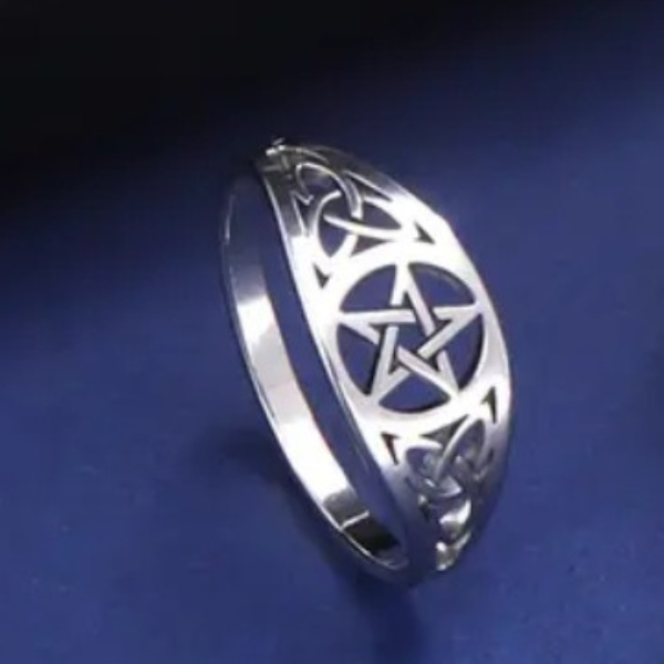 Sacred Shield Pentagram Ring