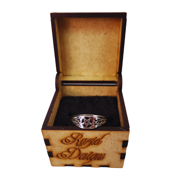 Sacred Shield Pentagram Ring