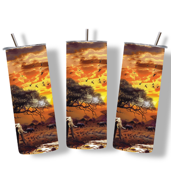 Savanna Elephant Tumbler