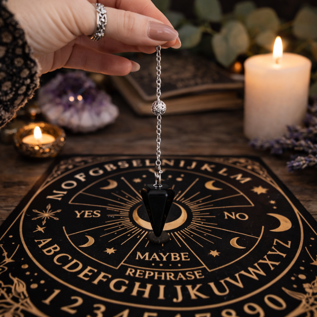 Shadowguard Black Obsidian Divination Pendulum