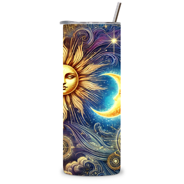 Sun and Moon Tumbler β Balance in Every Sip βοΈπβ¨