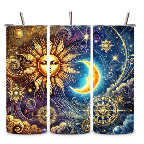 Sun and Moon Tumbler β Balance in Every Sip βοΈπβ¨