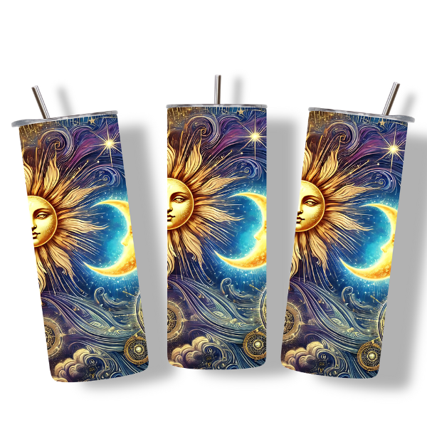 Sun and Moon Tumbler β Balance in Every Sip βοΈπβ¨