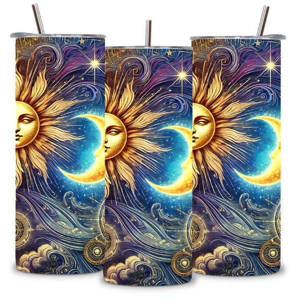 Sun and Moon Tumbler β Balance in Every Sip βοΈπβ¨