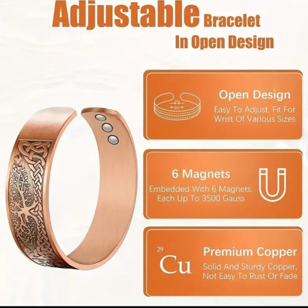 Tree Of Life Copper Bangle