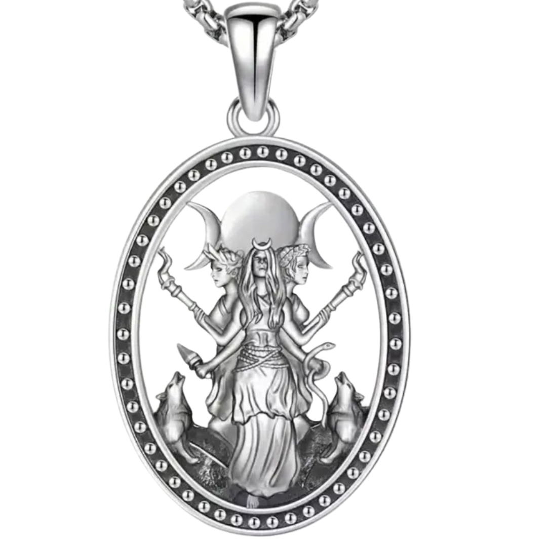 Trinity of the Goddess Pendant Necklace