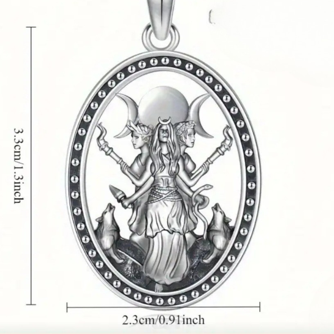 Trinity of the Goddess Pendant Necklace