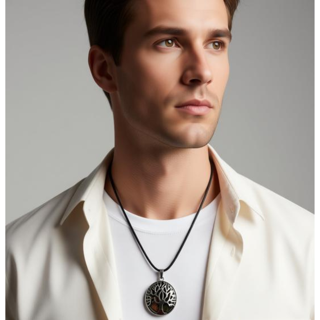 Unakite Tree of Life Necklace