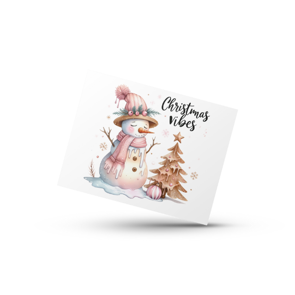 Christmas Vibes Coffee Cup and Coaster Set