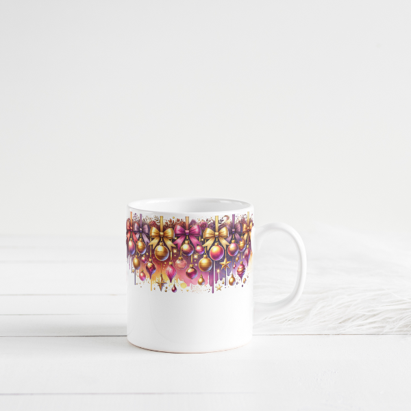 Beautiful Christmas Ornament Coffee Cup