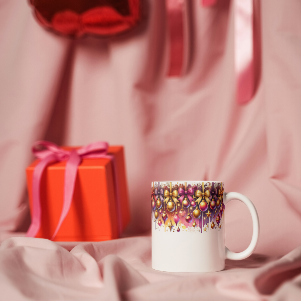 Beautiful Christmas Ornament Coffee Cup