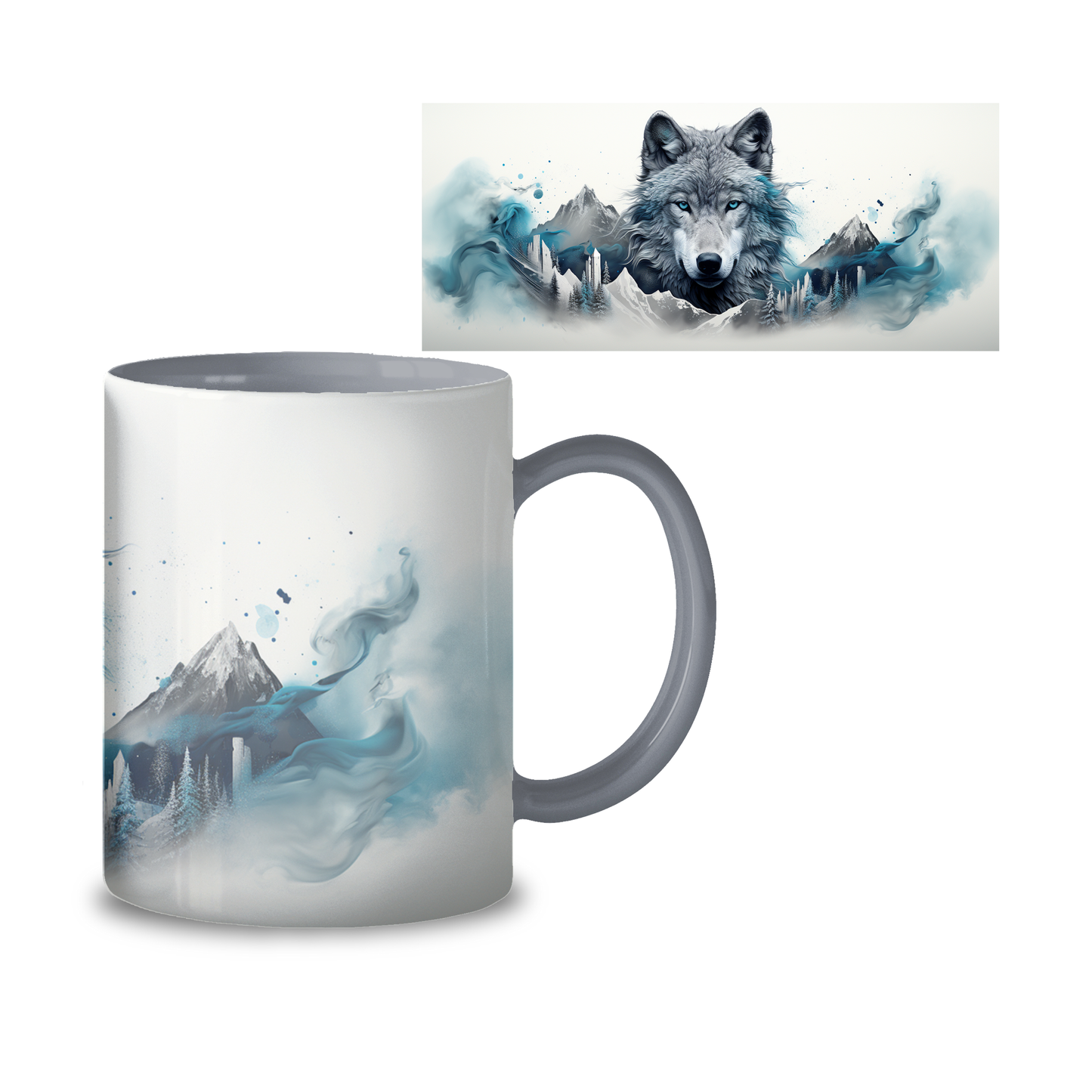 Grey Wolf Mug – Majestic & Stylish 11oz Mug 🐺☕