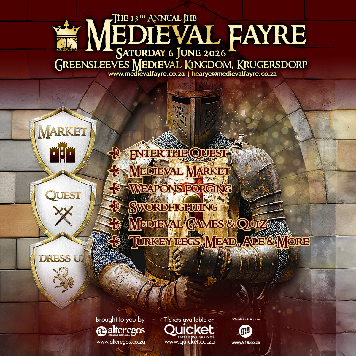Magical Medieval Fayre 2026 Saturday, 6 June 2026 at Greensleeves Medieval Kingdom Krugersdorp