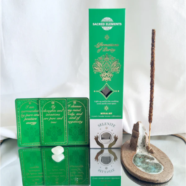 Selenite Smudge & Incense Kit