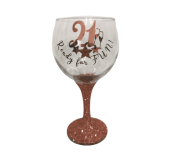 21 Ready For FUN Gin Glass