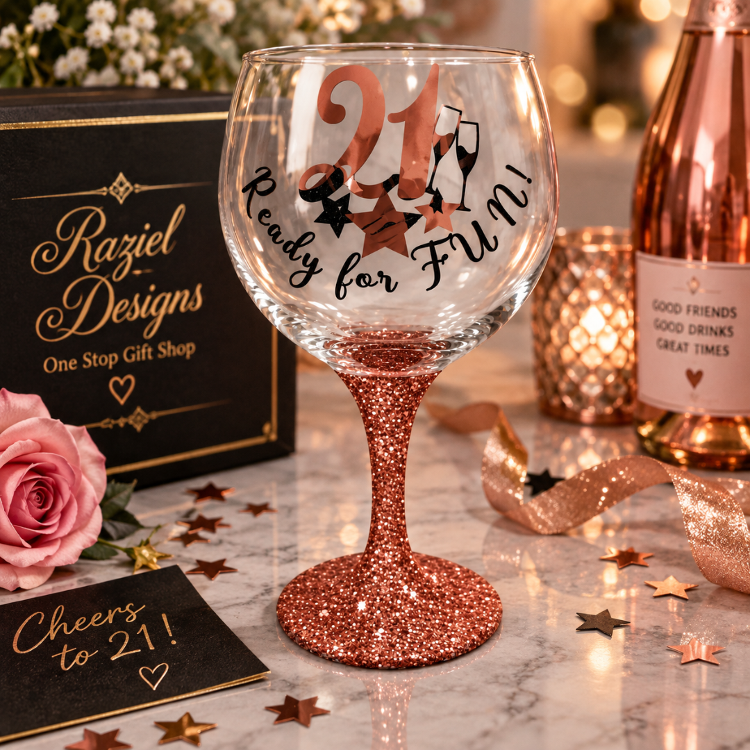 21 Ready For FUN Gin Glass