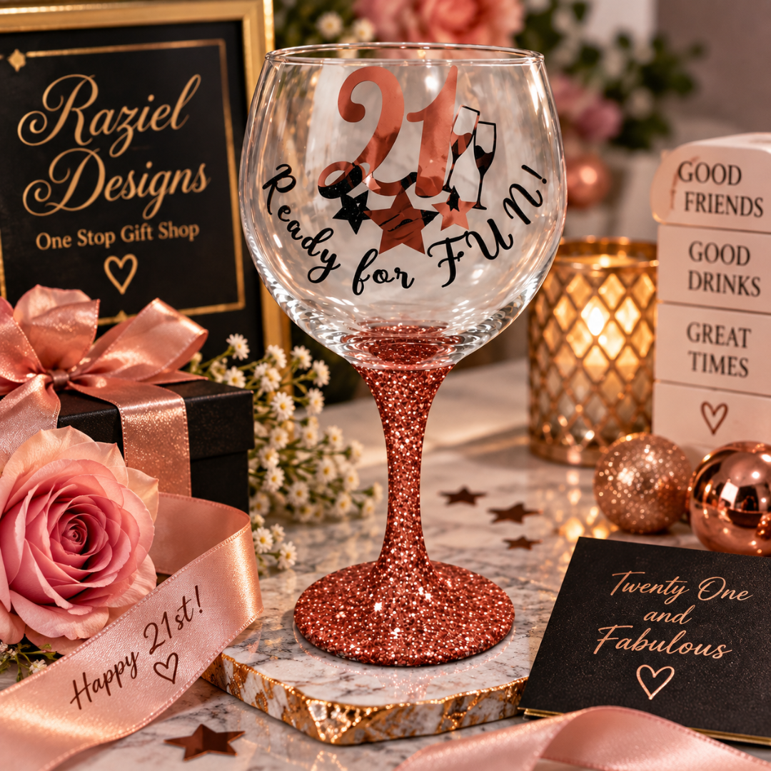 21 Ready For FUN Gin Glass