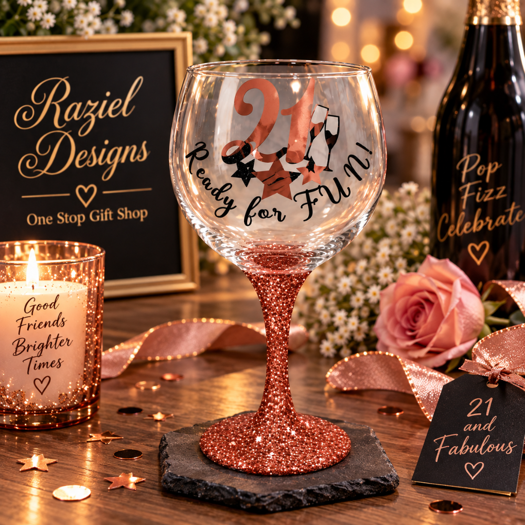 21 Ready For FUN Gin Glass