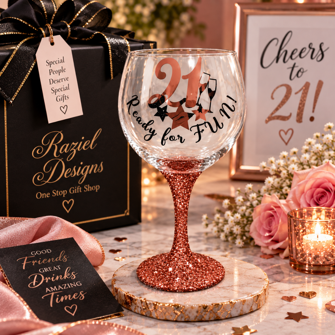 21 Ready For FUN Gin Glass