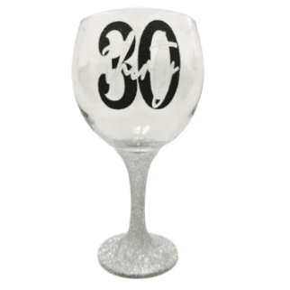 30th Birthday Gin Glass