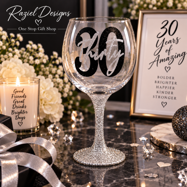 30th Birthday Gin Glass