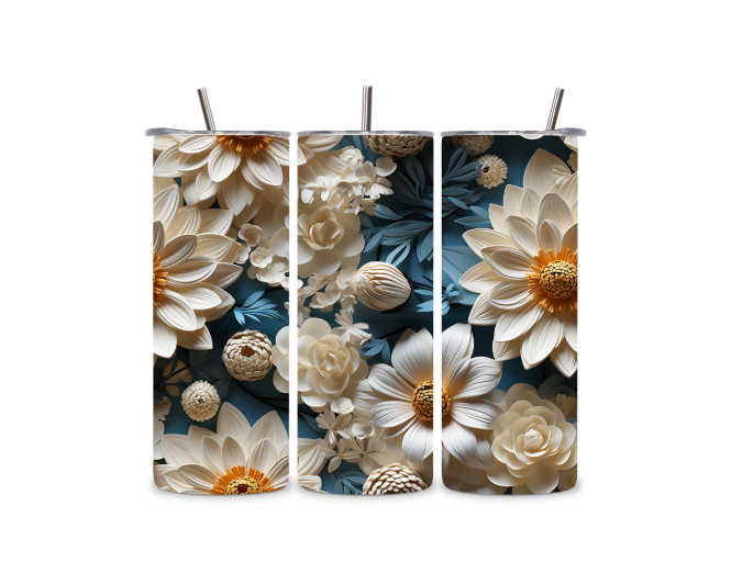 3D Daisies 20 OZ Tumbler