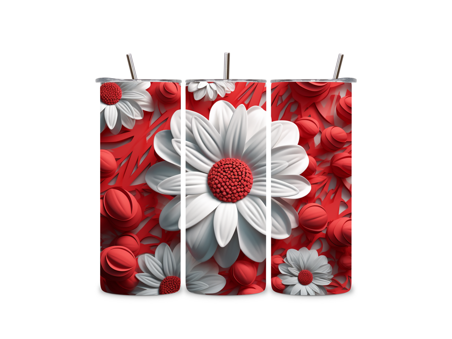 Beautiful Flower 20 oz Tumbler