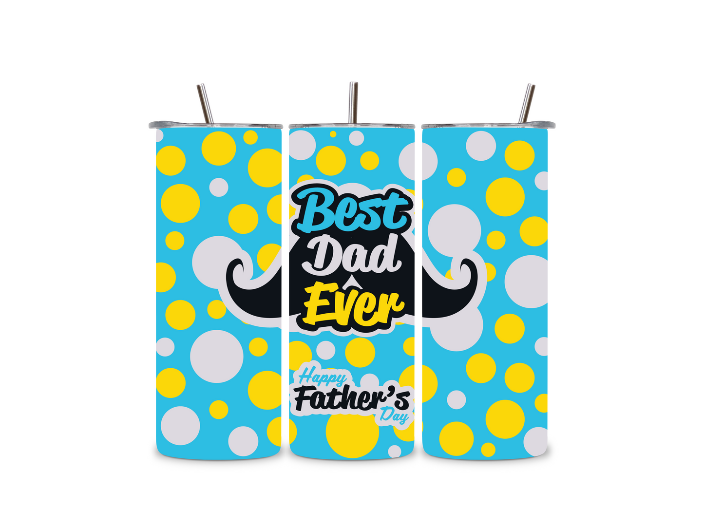 Best Dad Ever  20 oz Skinny Tumbler