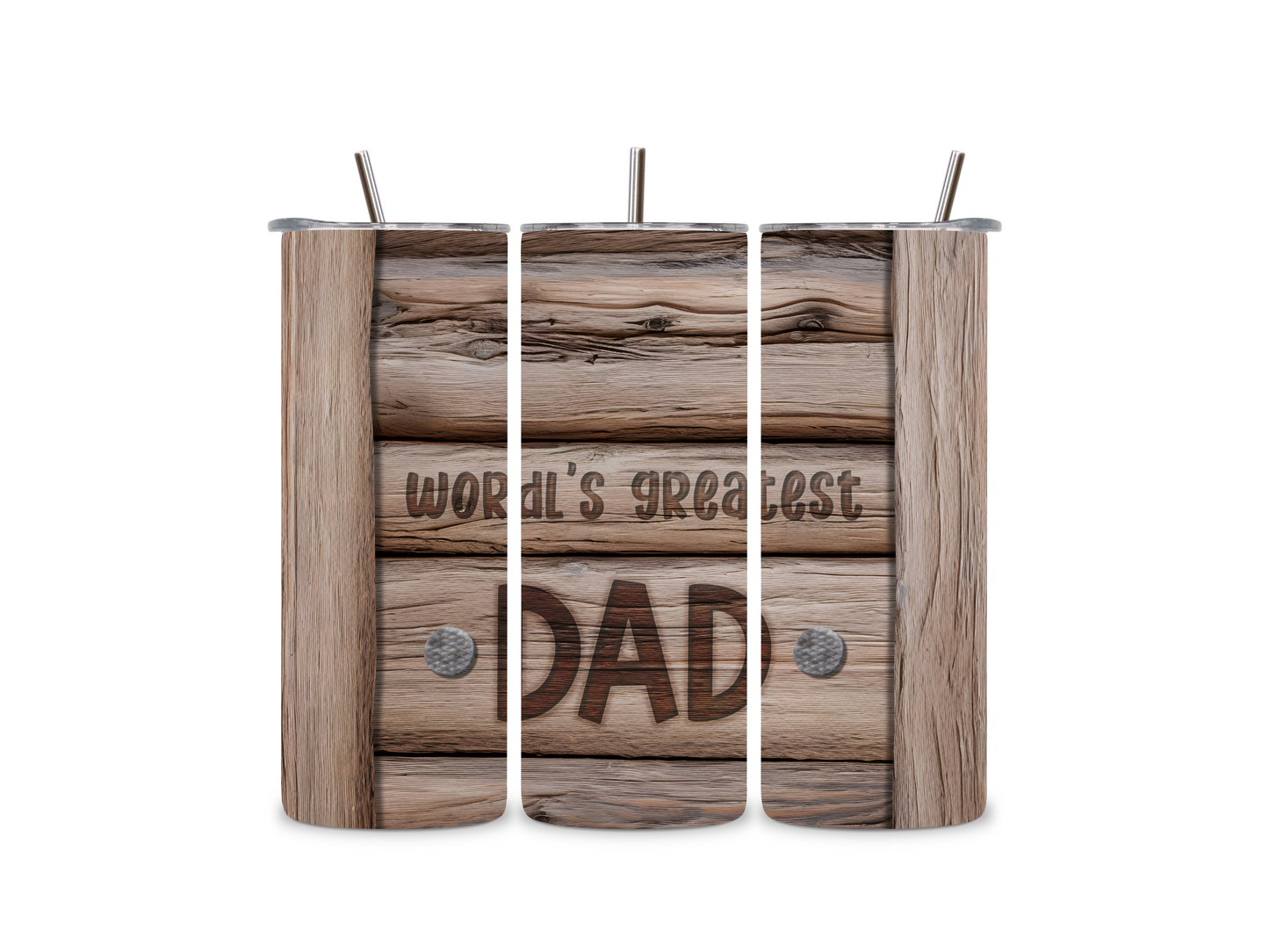 World's Greatest Dad 20 oz Skinny Tumbler