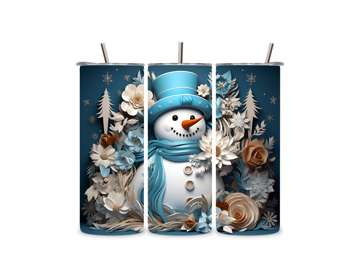 Winter Snowman 20 oz Tumbler