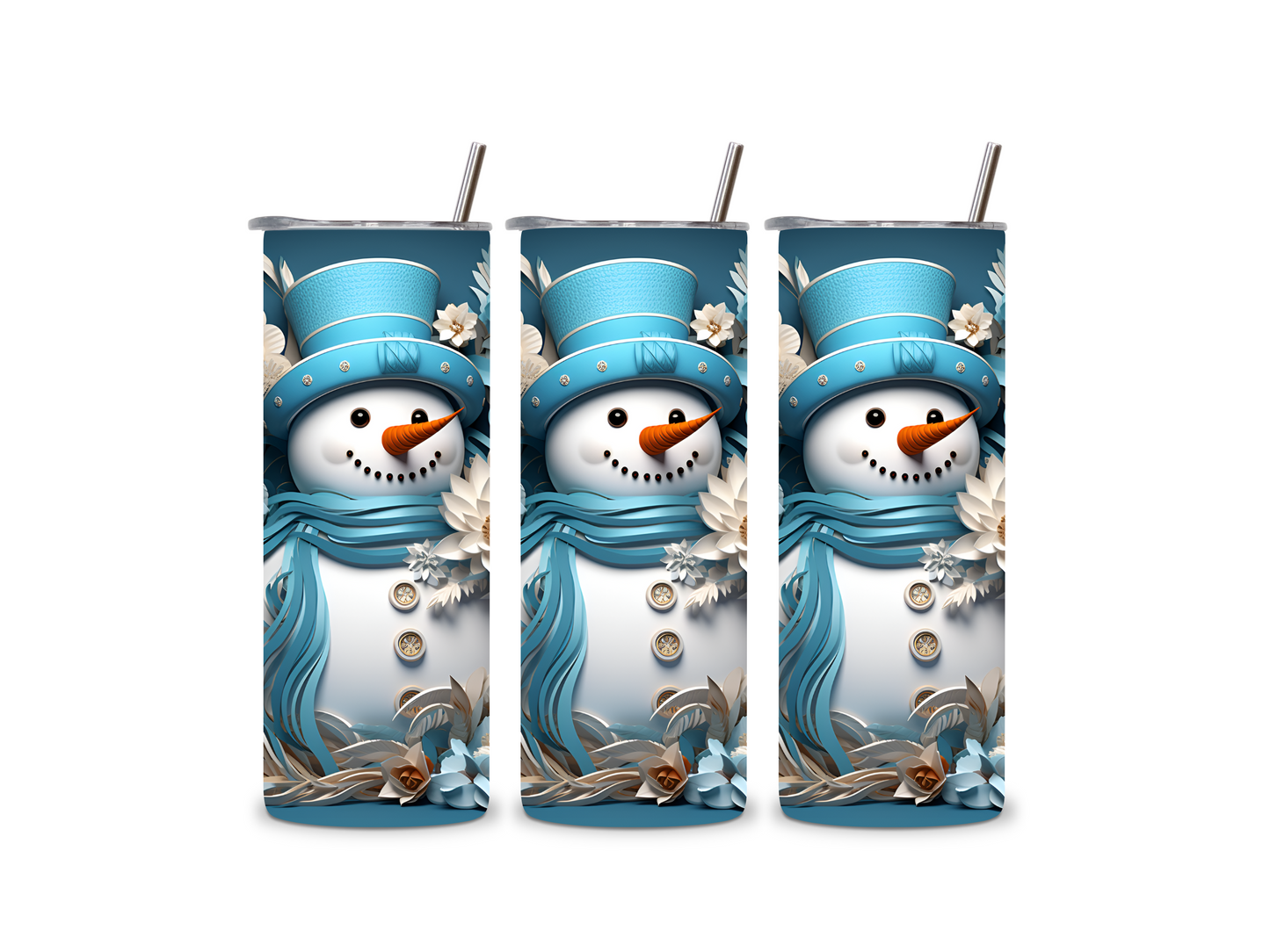 Winter Snowman 20 oz Tumbler