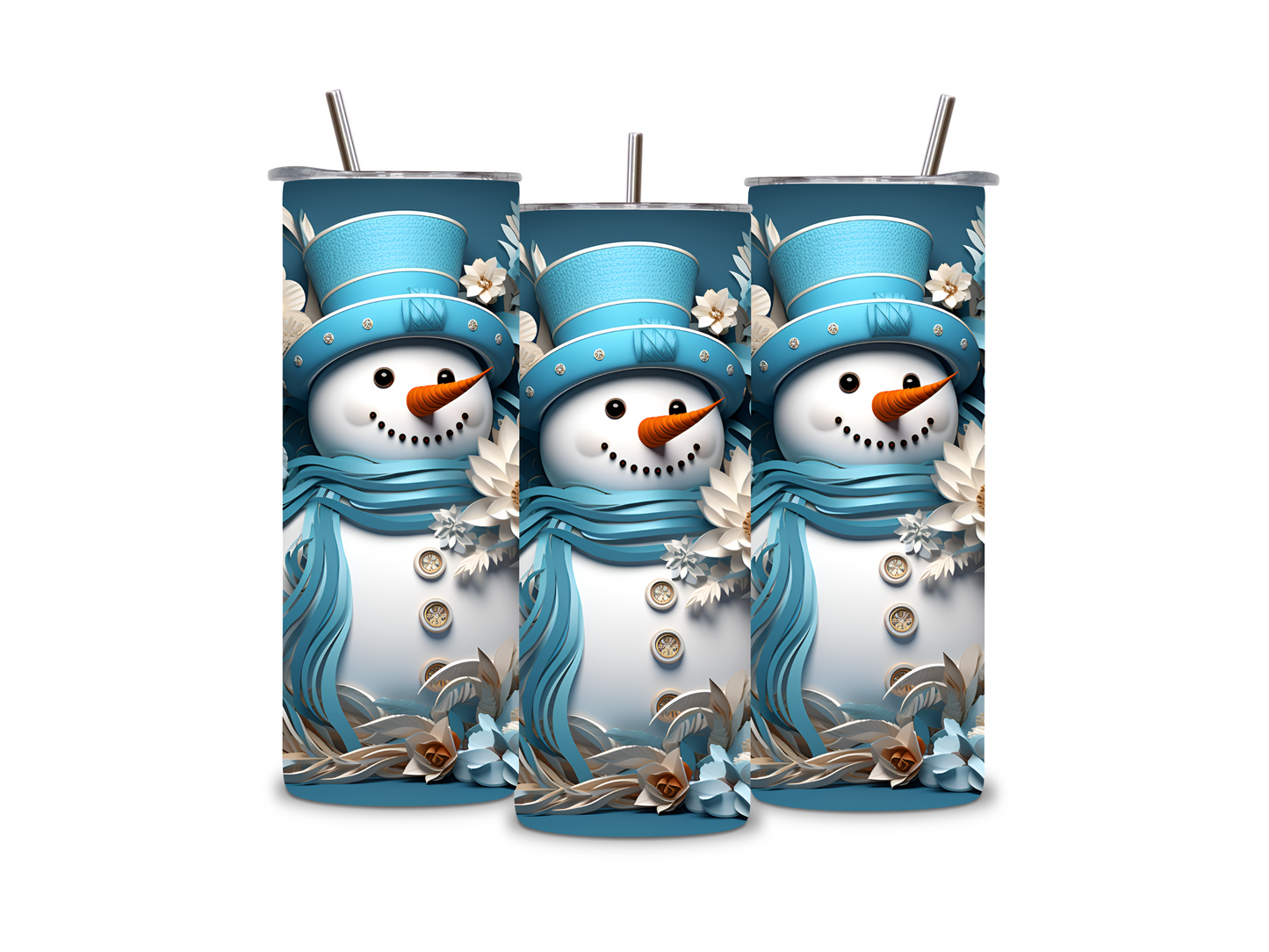 Winter Snowman 20 oz Tumbler