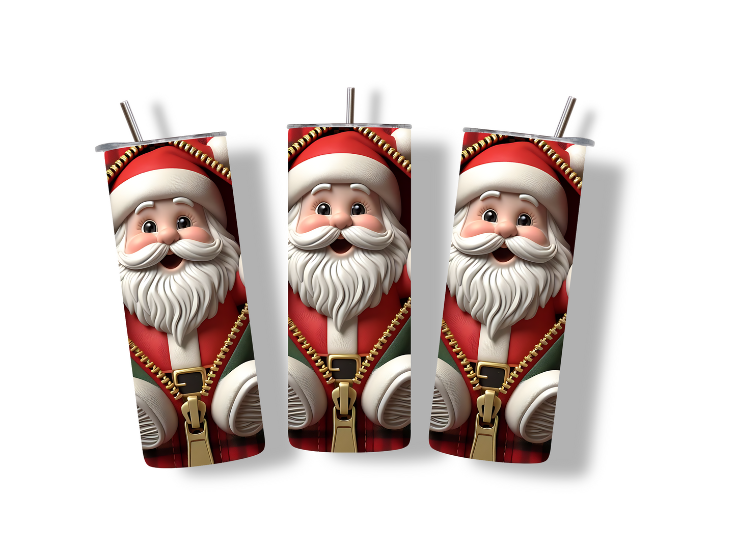 Christmas Father 3D Zipper 20 oz Tumbler