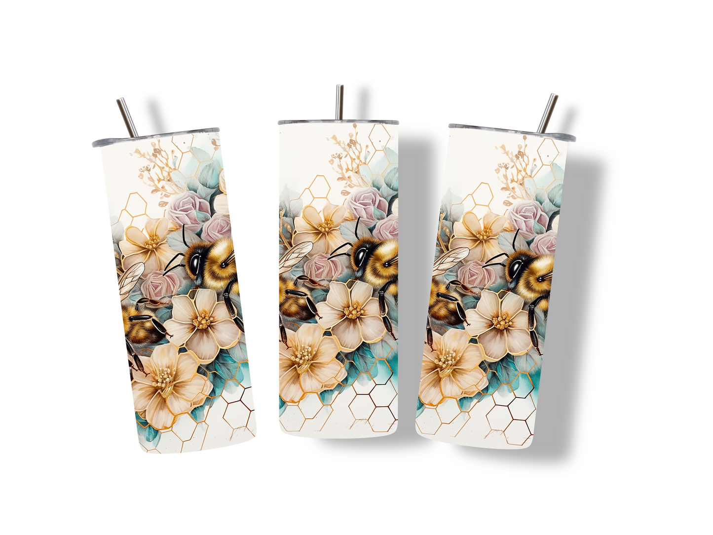 Bee Floral 20 oz Tumbler