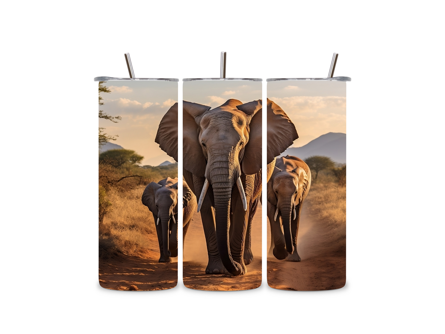 Safari Elephant 20 Oz Tumbler