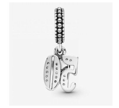 50th Birthday Dangle Charm