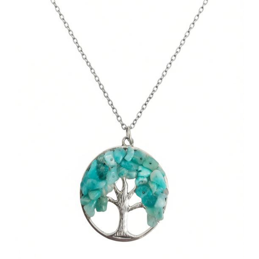 Amazonite Tree of Life Necklace