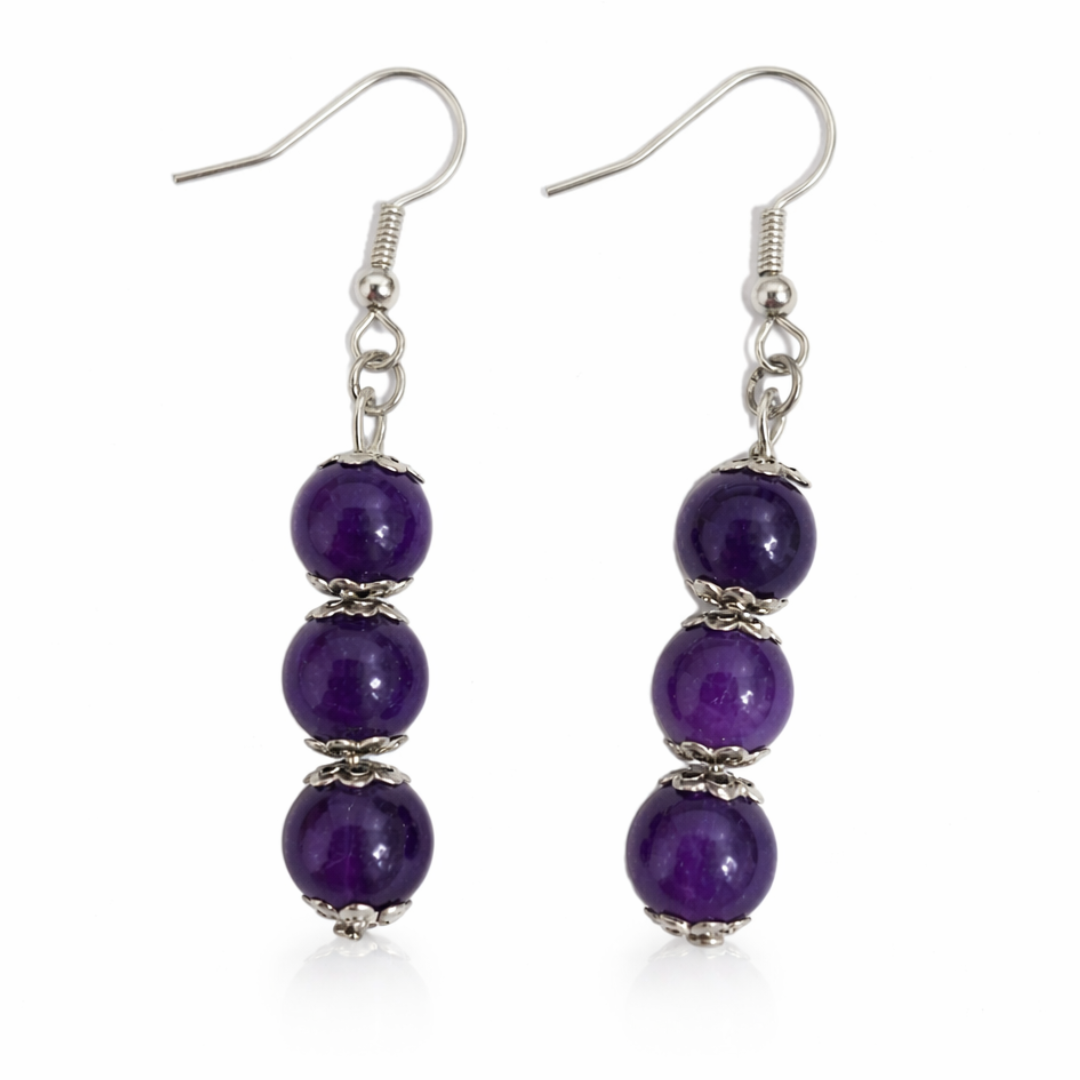 Amethyst Serenity Dangle Earrings
