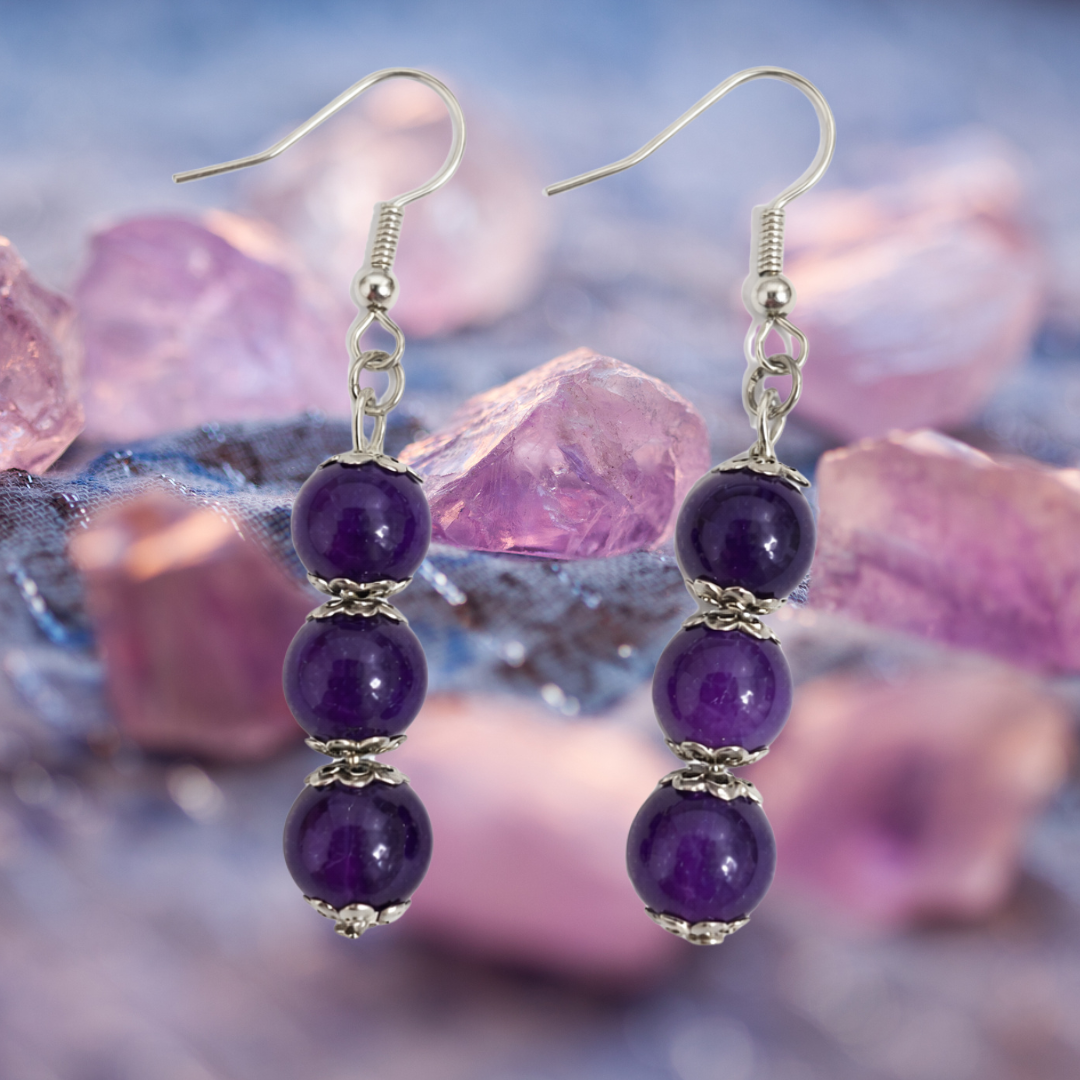 Amethyst Serenity Dangle Earrings