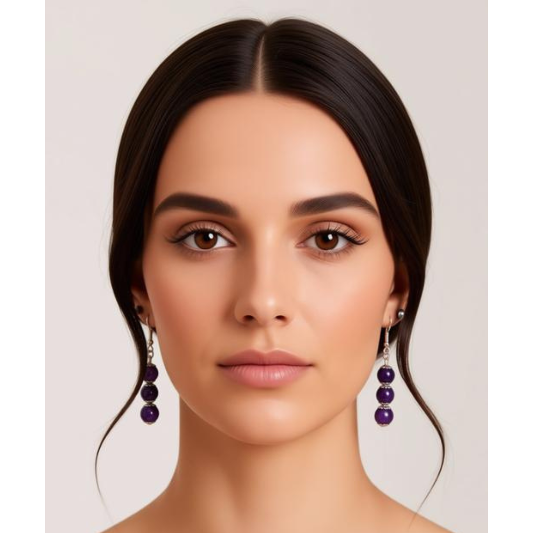 Amethyst Serenity Dangle Earrings