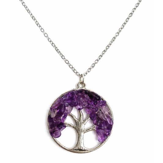 Amethyst Tree of Life Necklace