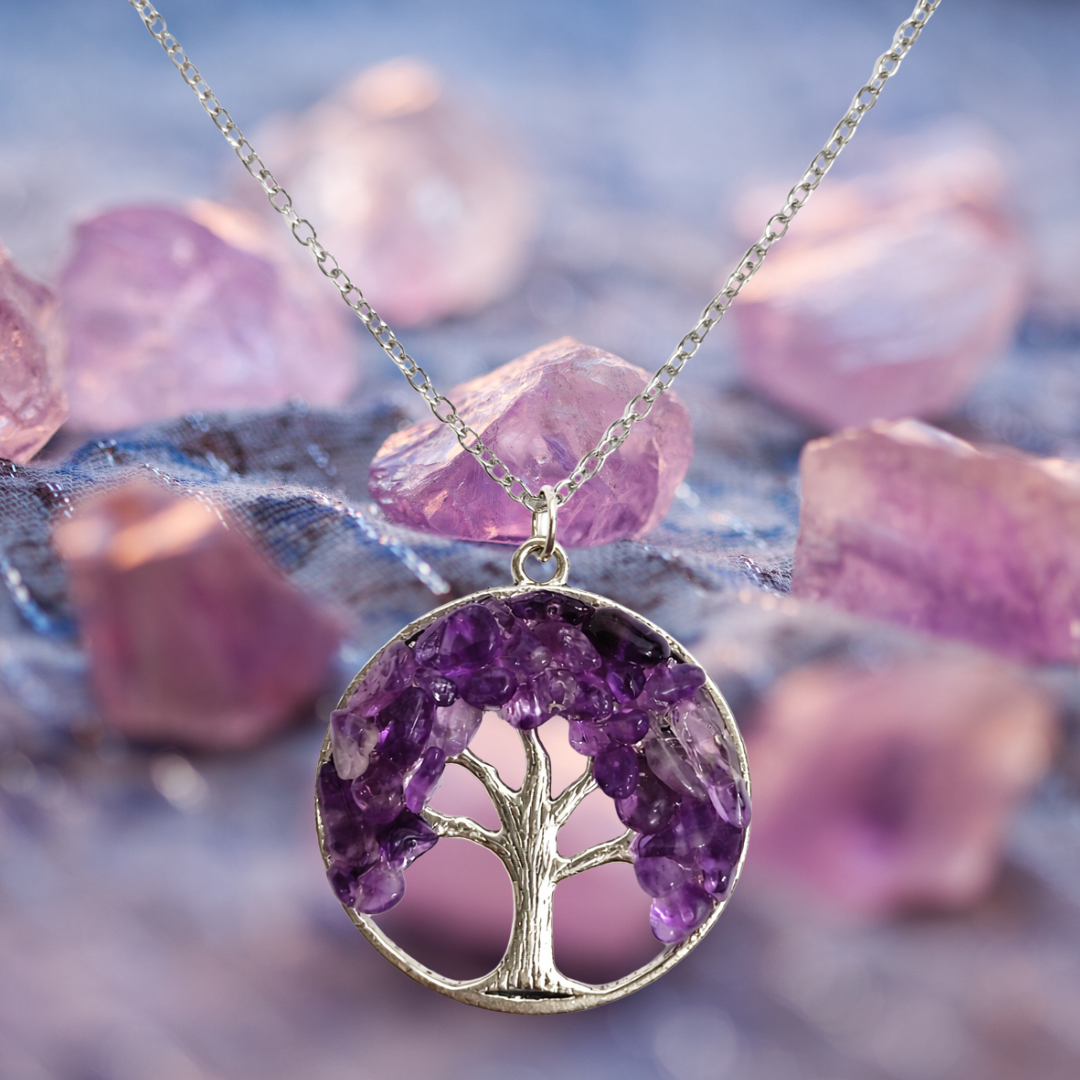 Amethyst Tree of Life Necklace