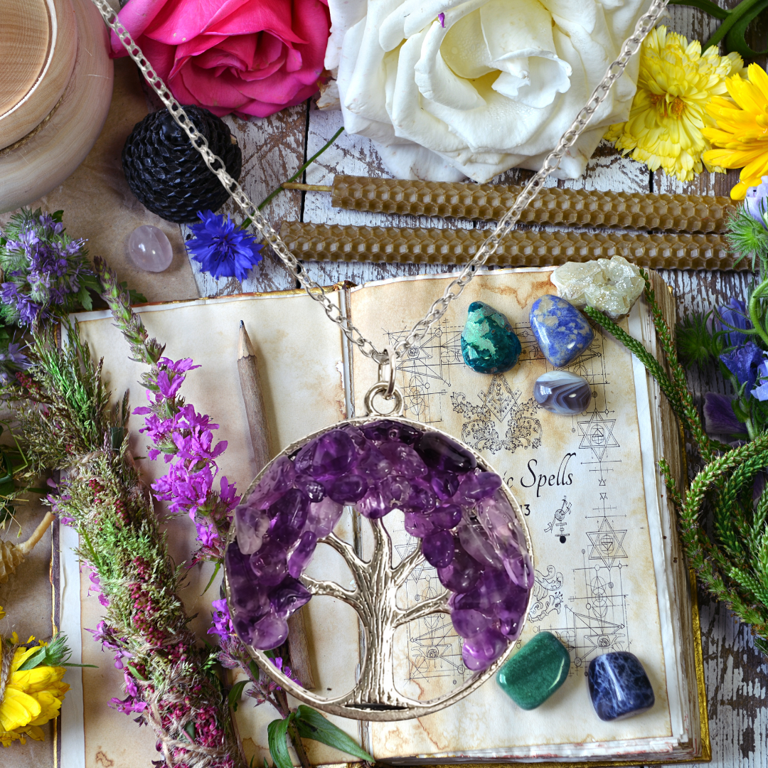 Amethyst Tree of Life Necklace