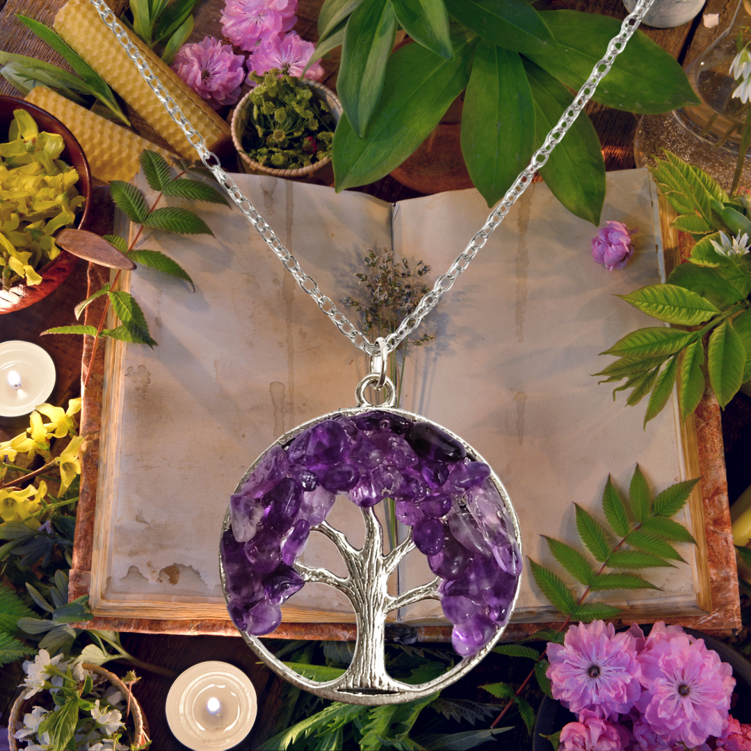 Amethyst Tree of Life Necklace