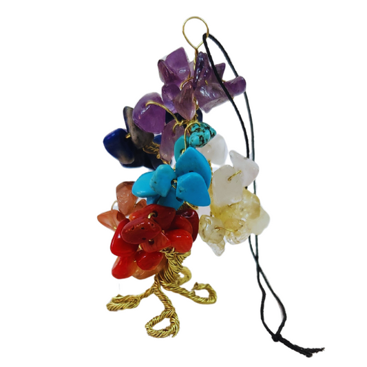 Balance & Energy Chakra Gem Tree Rearview Mirror Charm