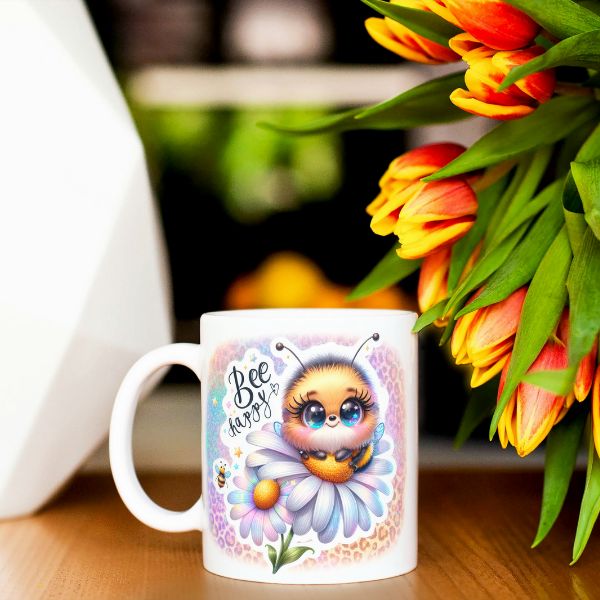 Bee Happy Coffee Mug B