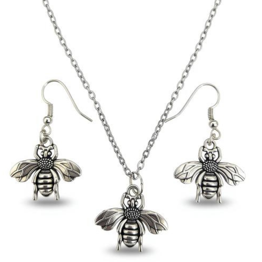 Bee Harmony Necklace & Earring Set
