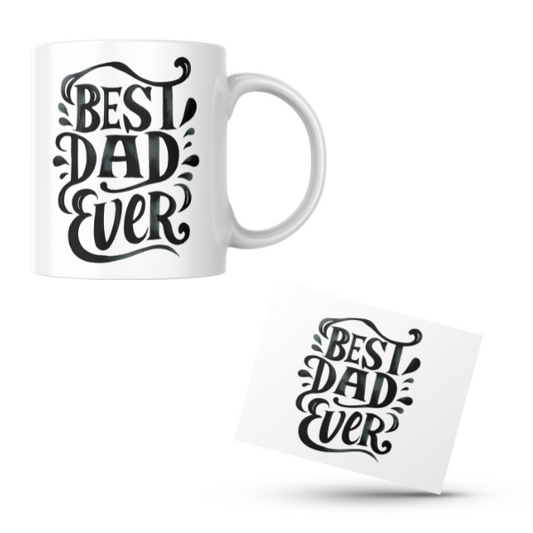 Best Dad Ever Coffee Cup and Coaster Set