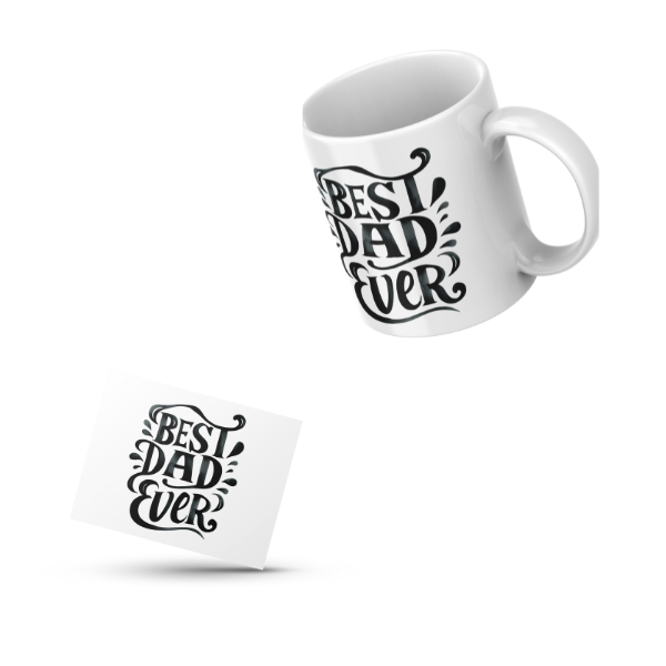 Best Dad Ever Coffee Cup and Coaster Set